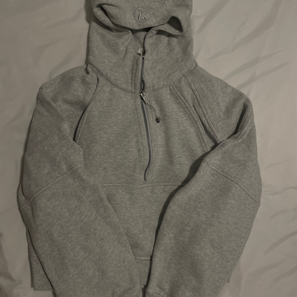 Lululemon scuba oversized half-zip hoodie (heathered core ultra light grey)